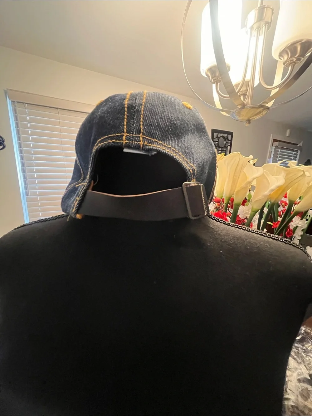 Boss Blue Jean Crystal Logo Baseball Cap